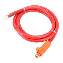 4AWG voedingskabel met zachte rode rechte stekker en SC25 8-polige voedingskabel voor schepen, motorfietsen, auto's en tractoren, 1 m / 3,28 ft