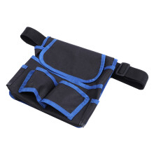 24x23cm Multifunctional Multiple Pockets Garden Storage Waist Bag Electrician Tool Container(Black Blue )