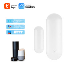 Draadloze deur-/raamsensor, wifi-slimme deur-/inbraakmelder, huisbeveiligingsalarm, werkt met Amazon Alexa.assistent of Rokid