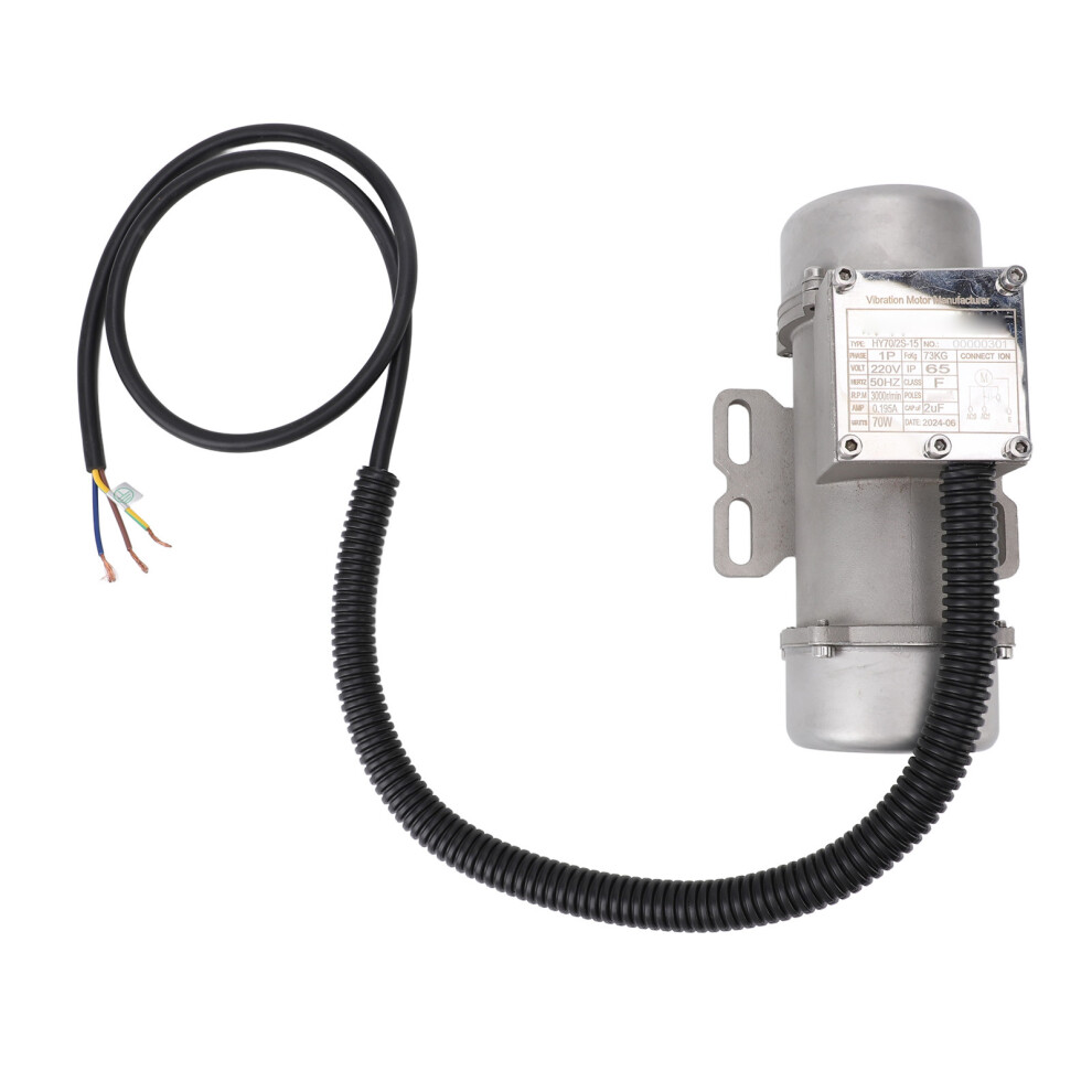 Concrete Vibration Motor Stainless Steel 220V 3000R/Min Ip65 Single Phase Asynchronous Vibrator Motor For Sand Shaker Table 70W 73Kg 0.195A 3322948987357