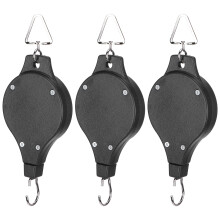 3pcs Garden Retractable Hanger Flower Plant Pot Baskets Birdcage Pulley Hook 20-90cm