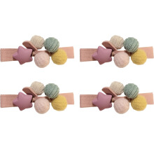 Weiche Plüsch-Haarspangen mit Blumenmuster, Vintage-Plüsch-Haarspange mit rutschfestem Design, einfach zu verwenden und modisch gestaltet für