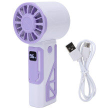 Mini Portable Fan Powerful Handheld Fan USB Rechargeable Personal Small Hand Fan Quiet for Travel Makeup Indoor Outdoor Purple