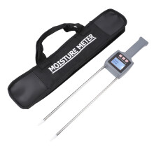Draagbare katoenvochtigheidsmeter met een meetbereik van 5 tot 40 procent, LCD-digitaal display en handzame katoenvochtigheidsmeter.
