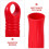 6 Pcs Mop Handle Accessories 13.00x4.00x3.00cm Red 6