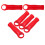 6 Pcs Mop Handle Accessories 13.00x4.00x3.00cm Red 10