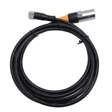 Waterbestendige Ethernetkabel voor binnen en buiten, afgeschermde LAN-kabel met RJ45 naar M12-5P vrouwelijke connector, 2 meter/6,56 voet.