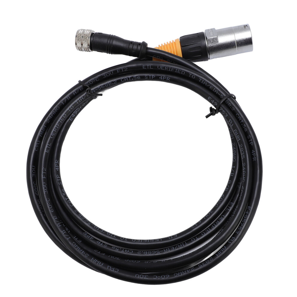 Ethernet Cable Water Resistant Indoor Outdoor Lan Shielded Ethernet Lan Cable Connector Rj45 To M12-5P Female 2M/6.56Ft 3292246087700