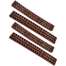 4St Donkerbruine Plastic Kat Proof Hek Spikes Voor Buiten En Ramen