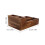 Wooden Storage Box Multi Compartment Organizer For Office Home Brown 2