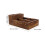 Wooden Storage Box Multi Compartment Organizer For Office Home Brown 3