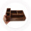 Wooden Storage Box Multi Compartment Organizer For Office Home Brown 4