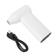 Electric Air Duster 130000RPM Compressed Air Duster 3 Gear Adjustable Jet Dry Blower for Computer Keyboard Outdoors Car Home White