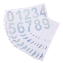 10Sets Starke Haftung PVC Zahlen Sticker Für Briefkasten Und Mülltonne