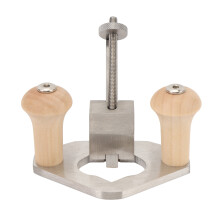 Fräshobel mit Tiefenanschlag und Basisbohrung, ergonomischer Edelstahl-Fräshobel, handliches Holzbearbeitungswerkzeug zum präzisen Nutenfräsen