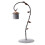 2Pcs Light Grey Iron Hanging Rack with Bird Cage for Desktop Decor 2