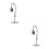 2Pcs Light Grey Iron Hanging Rack with Bird Cage for Desktop Decor 4