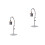 2Pcs Light Grey Iron Hanging Rack with Bird Cage for Desktop Decor 6