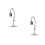 2Pcs Light Grey Iron Hanging Rack with Bird Cage for Desktop Decor 10
