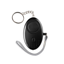 Personal Alarm 120-130dB Safe Sound Emergency Self-Defense Security Alarm Keychain LED Flashlight for Women Girls Kids Elderly Explorer, Black, 1 pack