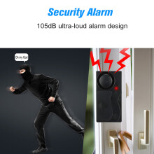 Drahtloser Vibrationsalarm mit Fernbedienung für Haus und Wohnung, Sicherheitssensoren für Türen, Fenster und Autos