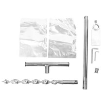 Kit de amostragem de solo com sonda de aço inoxidável em formato de T e 2 sacos para amostras, para solos não curados e úmidos.