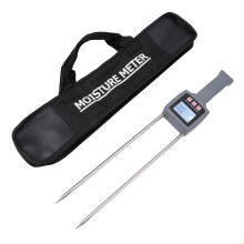 Portable Hay Moisture Meter Professional High Accuracy Handheld Digital Hay Moisture Tester for Herbal Cereal Straw Forage Grass Alfalfa Leymus