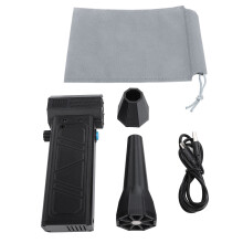 Ventilador Turbo Elétrico Profissional Recarregável de 140.000 RPM para Teclado de Computador, Uso Externo, Carro e Casa (Preto)