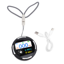Portable CO Detector Water Resistant 1000mAh Rechargeable Mini CO Meter Tester for Car RV Travel Camping Tent Hotel Room Home Boat Vehicle Black