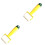 2Pcs Yellow Wall Sticker Roller Durable DIY Tool for PVC & Gold Foil 3