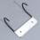 1Pc Black Stainless Hook Ironing Board Hanger Strong Storage Hook 8