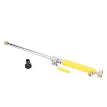 G3/4 DN20 High Pressure Washer Spray Nozzle Garden Watering Car Cleaning Tool with Switch ValveYellow