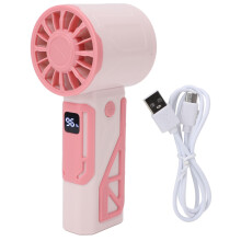 Mini Portable Fan Powerful Handheld Fan USB Rechargeable Personal Small Hand Fan Quiet for Travel Makeup Indoor Outdoor Pink