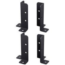 4 Stuks Zware Houten Omheining Postbasisbeugels