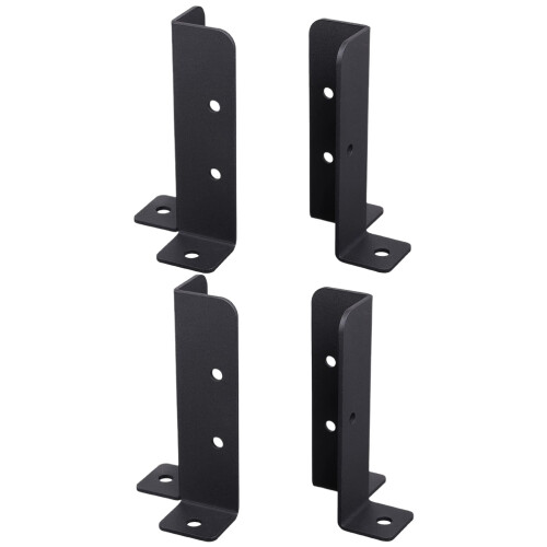 4 Stuks Zware Houten Omheining Postbasisbeugels