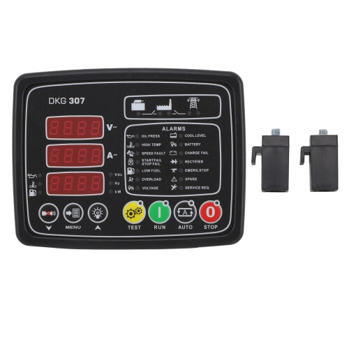 DKG 307 Generator Control Panel 0‑300v Fire Retardant LCD Display Generator Genset Control Module Panel for Diesel Generator