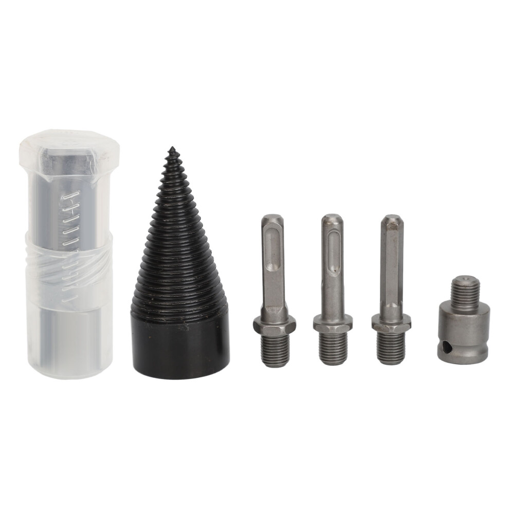 5Pcs Firewood Log Splitter Drill Bit Steel Wood Splitting Logs Bits Removable Steel Drill Bit 42Mm 3104568247154