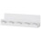 White Plastic Wall Key Organizer Rack with Hooks and Storage Tray 3