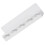 White Plastic Wall Key Organizer Rack with Hooks and Storage Tray 7