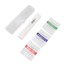 pH-meter/tester met HD LCD-scherm, zeer gevoelige sonde, beschermende vloeistof en 300mAh pH-testpen.