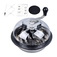13 Inch Bud Leaf Bowl Trimmer Stainless Steel Twisted Spin Cut with Clear Visibility Dome for Hydroponics Leaves Flowers and Plants