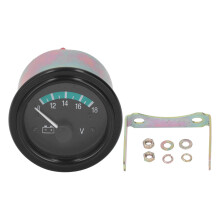 12V autospanningsmeter, universele koperen motorvoltmeter, dieselgeneratoraccessoire voor voertuigen, vrachtwagens, tractoren en verbrandingsmotoren.
