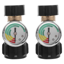 2 stuks pol proppaantankadapter met manometer qcc1 voor camper rv bbq