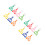 14Pcs Assorted Color Plastic Handy Scissors Clips Kids Outdoor Catcher 5