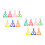 14Pcs Assorted Color Plastic Handy Scissors Clips Kids Outdoor Catcher 6