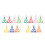 14Pcs Assorted Color Plastic Handy Scissors Clips Kids Outdoor Catcher 8