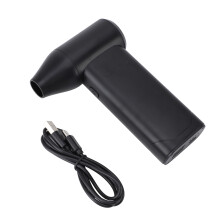 Electric Air Duster 130000RPM Compressed Air Duster 3 Gear Adjustable Jet Dry Blower for Computer Keyboard Outdoors Car Home Black