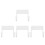 4Pcs Durable White Ironing Board Holder for Laundry Room Wall Mount 6