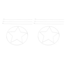 2 stuks plantenrekken, minimalistisch en modieus, van ijzer, geschikt voor binnen en buiten, decoratief, wit