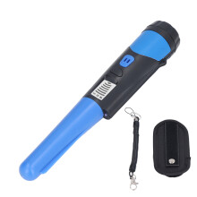 Metaaldetector met hoge gevoeligheid, lcd-display en zaklampfunctie, blauw